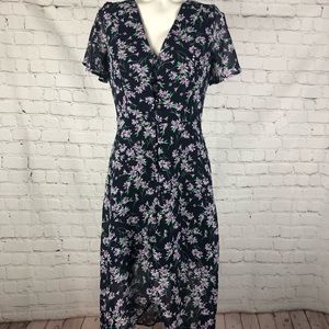 Floral cotton on dress